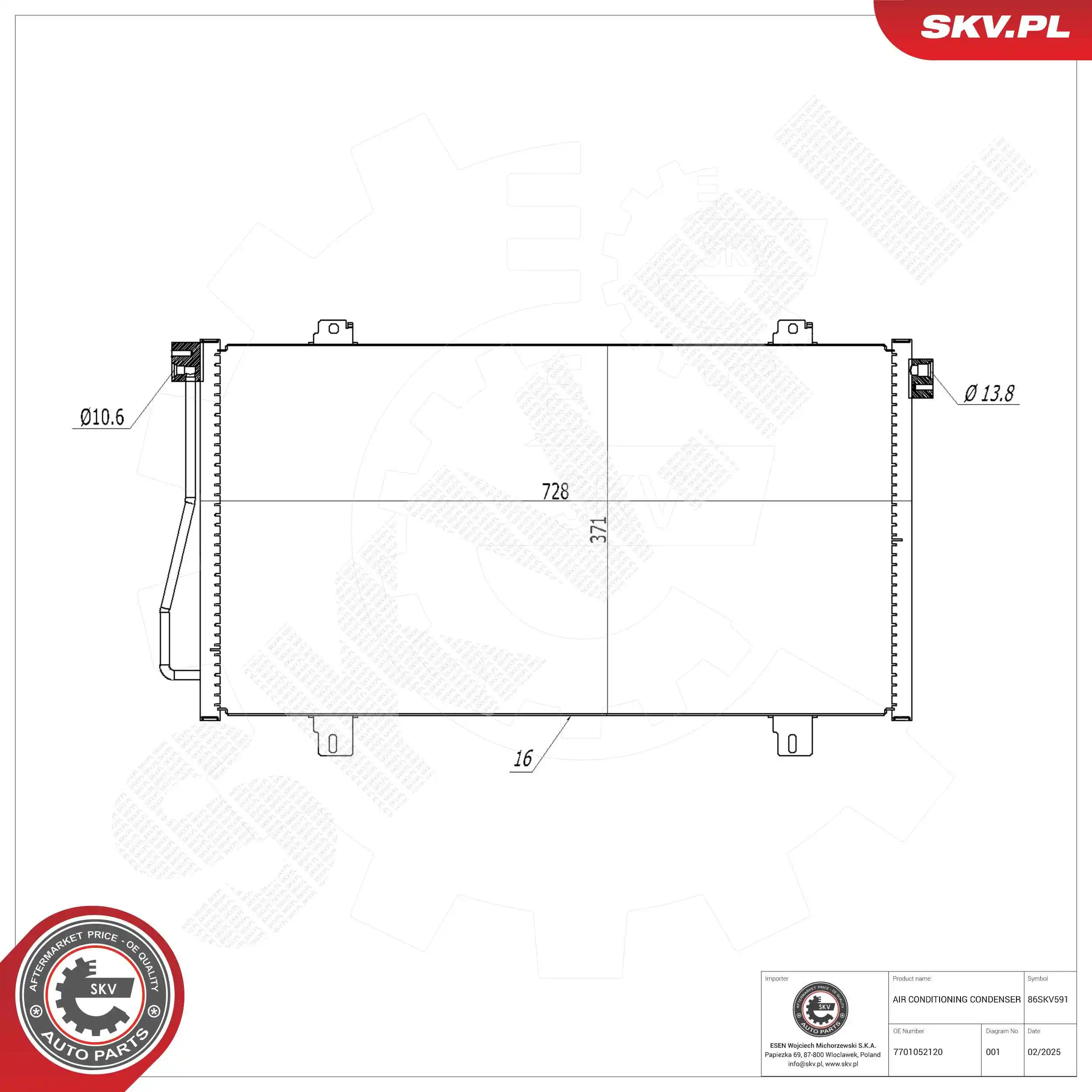 Condenser, air conditioning